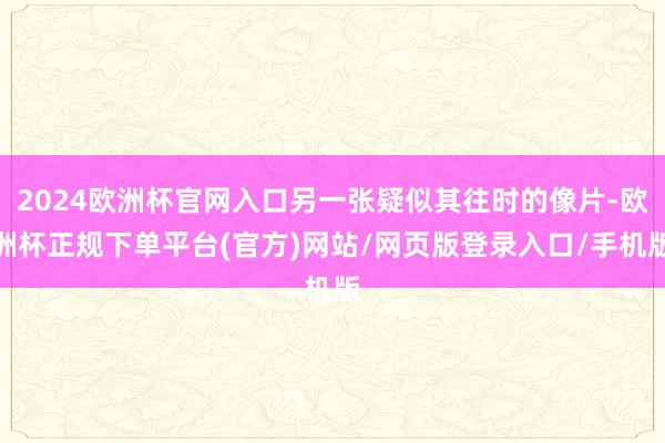 2024欧洲杯官网入口另一张疑似其往时的像片-欧洲杯正规下单平台(官方)网站/网页版登录入口/手机版